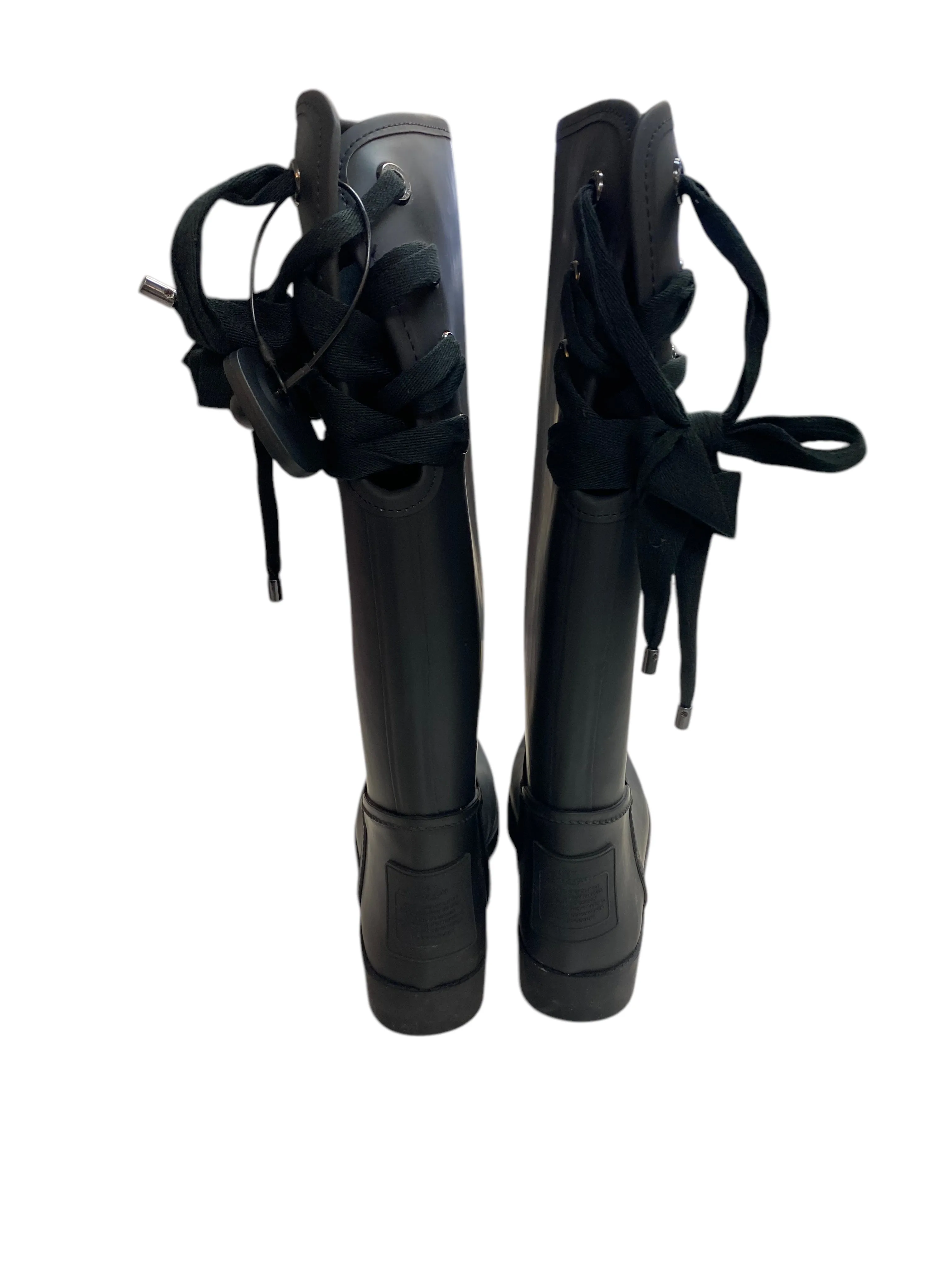 Boots Designer By Coach In Black, Size:7