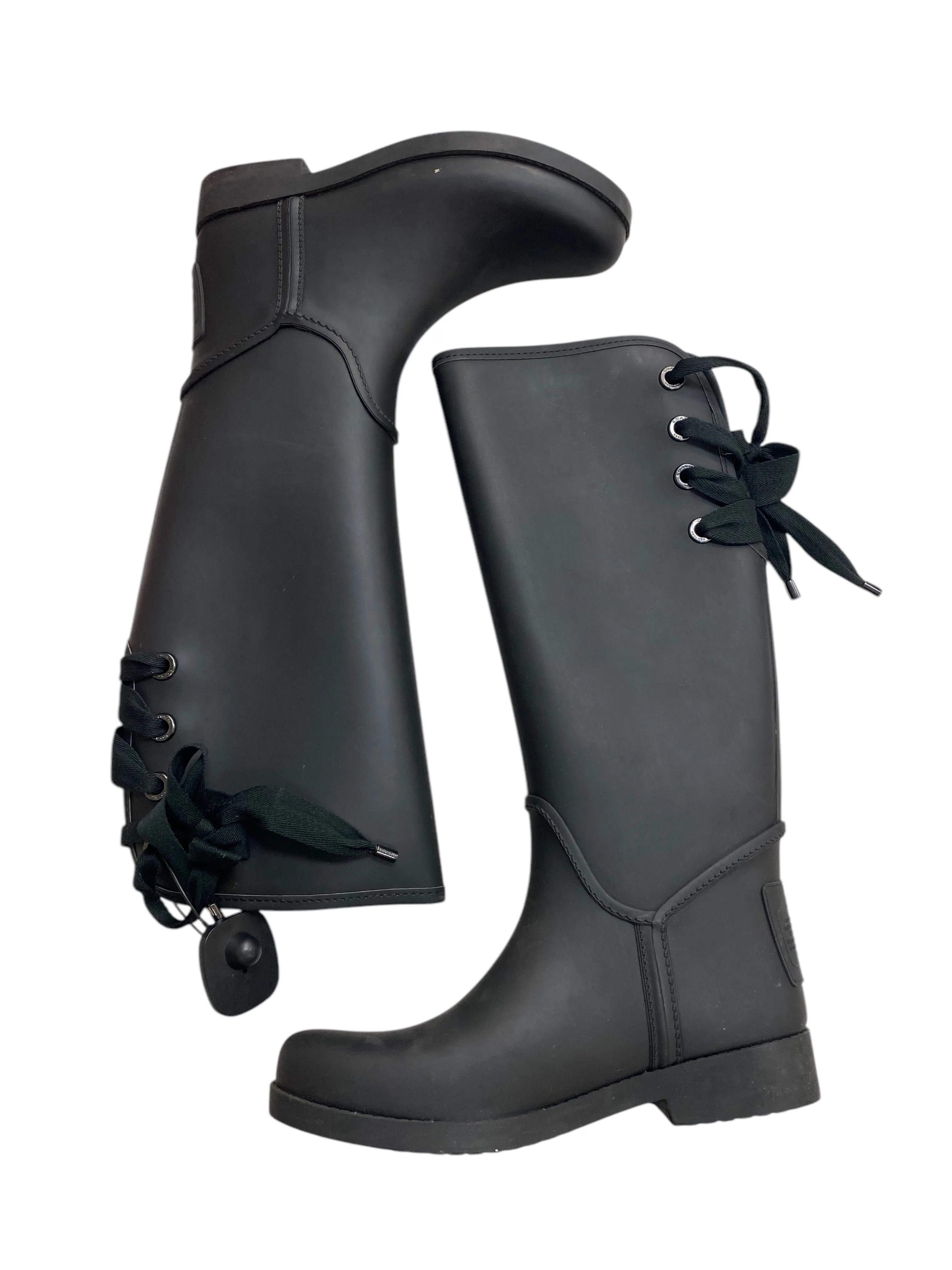 Boots Designer By Coach In Black, Size:7