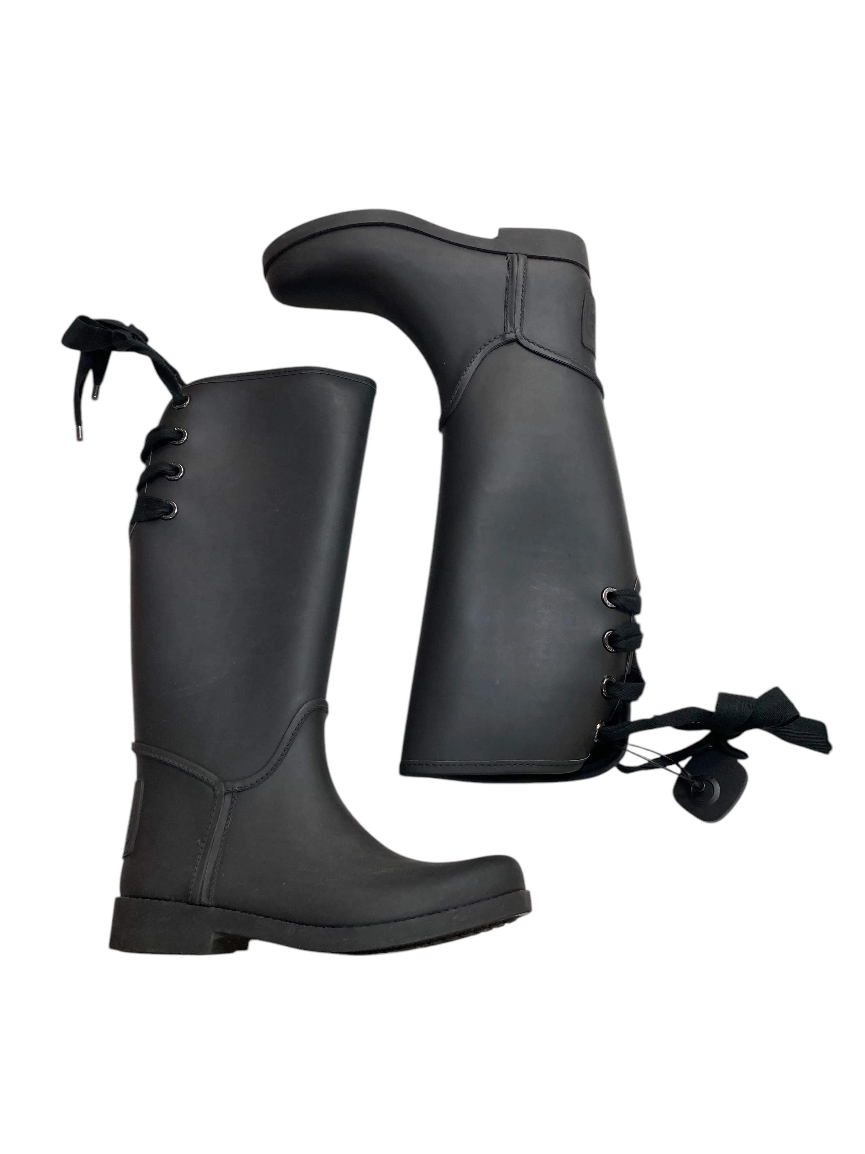 Boots Designer By Coach In Black, Size:7