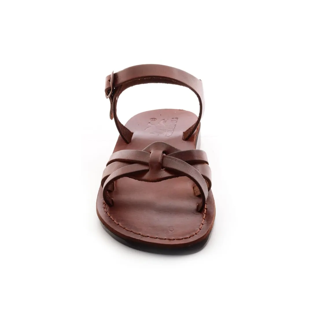 Sarah - Women's leather cross-top sandal